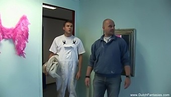 A Wild Dutch Milf Satisfies Her Desires With Two Men