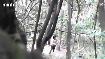 Old Asian Man Has Sex With Prostitute In Wooden Structure