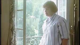 European Mature Mom Offers A Relaxing Bath With Her Step Son In A Vintage Video