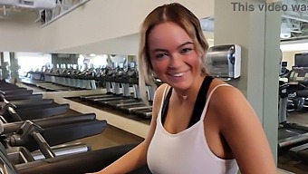 Fitness Enthusiast Alexis Kay With Large Breasts Enjoys A Creampie After Being Approached In The Gym
