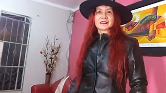 A Stunning Mature Woman'S Alluring Halloween Costume
