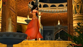 Erotic Belly Dance Performance By A Sensual Fantasy-Inspired Woman