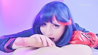 Ryuko Matoi'S Seductive Oral Skills Excite Her Naked Instructor