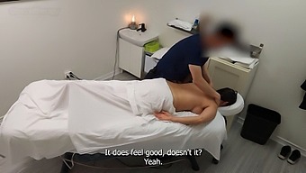 Emma'S Return: A Busty And Flirtatious Milf Receives Another Massage And More From Her Therapist