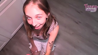 Skinny Breezy Bri'S Deepthroat And Creampie Experience With Mature Seth Brogan!