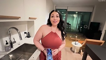 A Hot Mom'S Friend, Mandi May, Seduced The Young Guy And Fucked Hard.